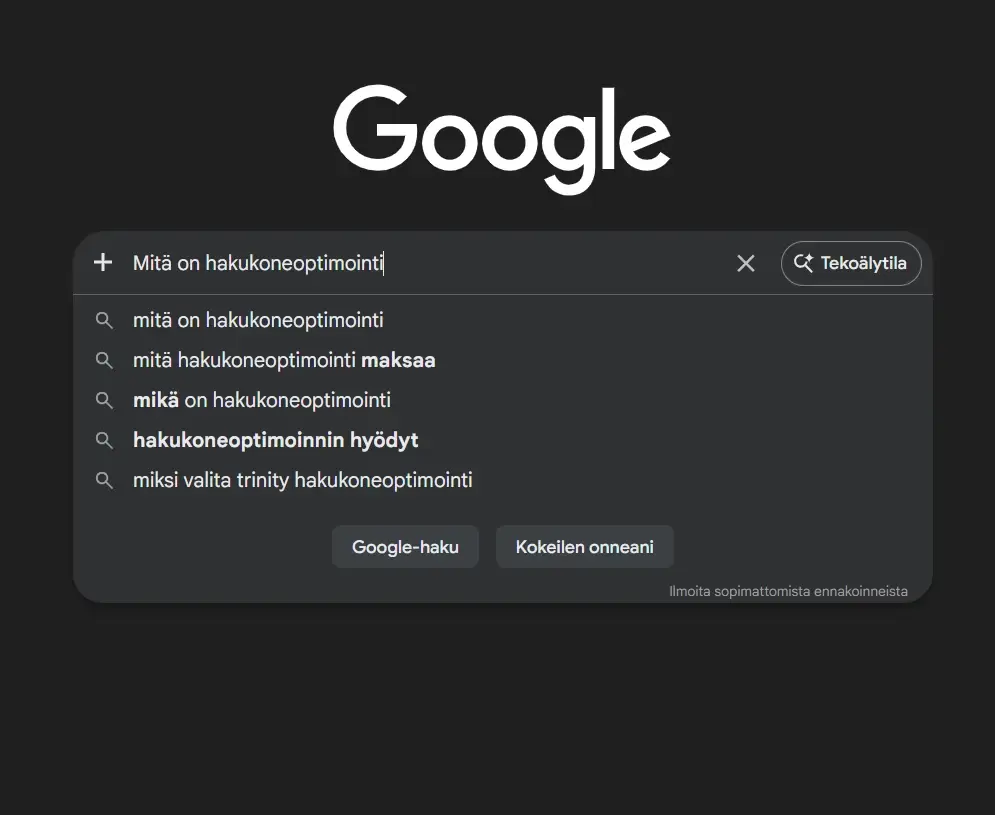 Hakukoneoptimointi